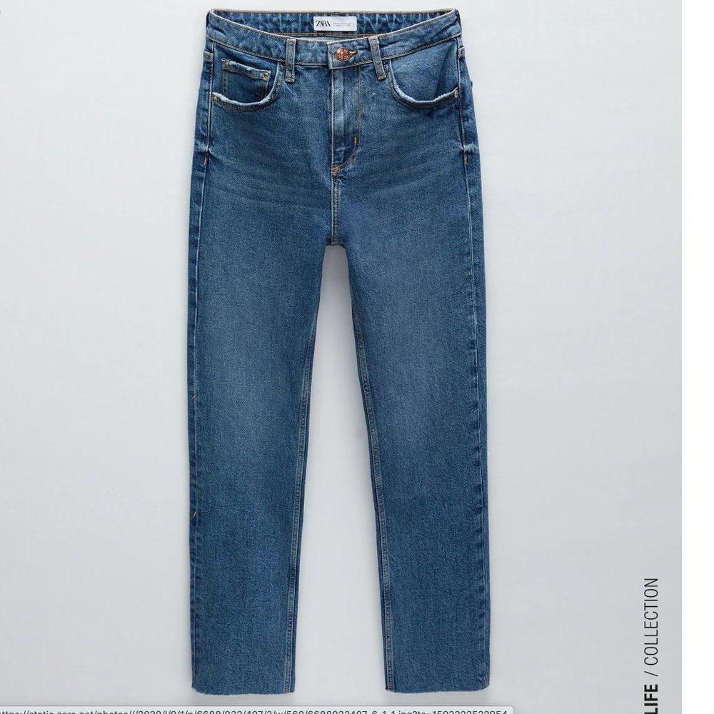 SLIM FIT HI-RISE JEANS TRF